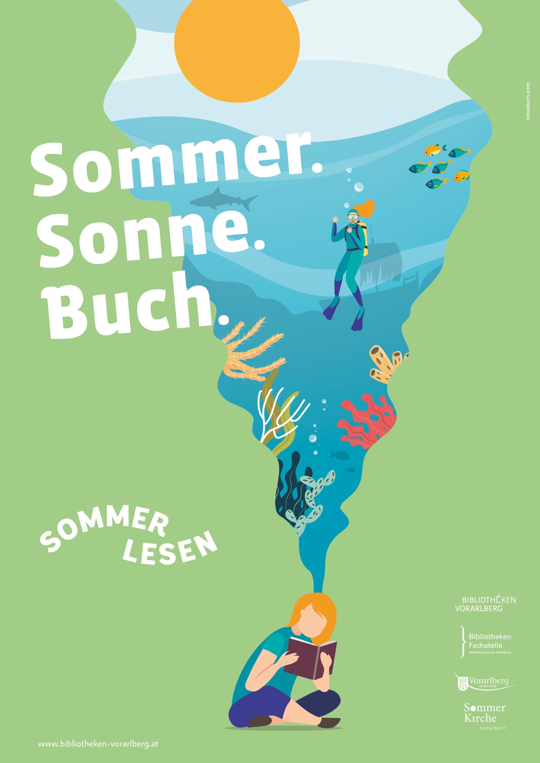 Plakat_Sommerlesen in Grün