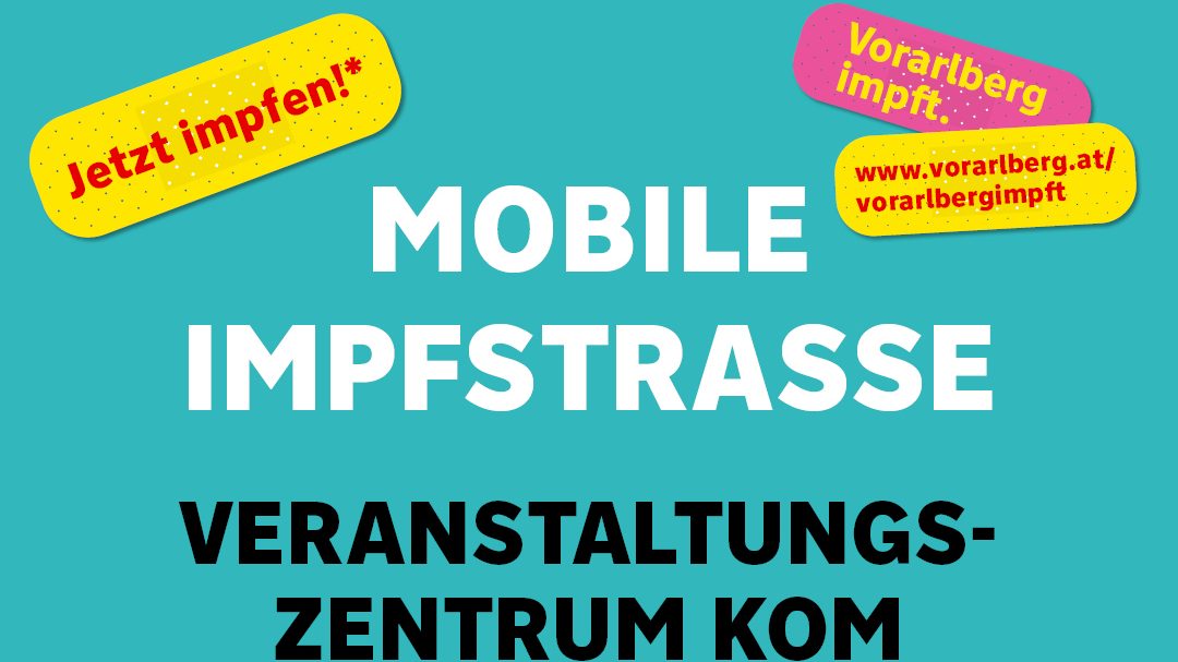 Mobile Impfstraße Plakat