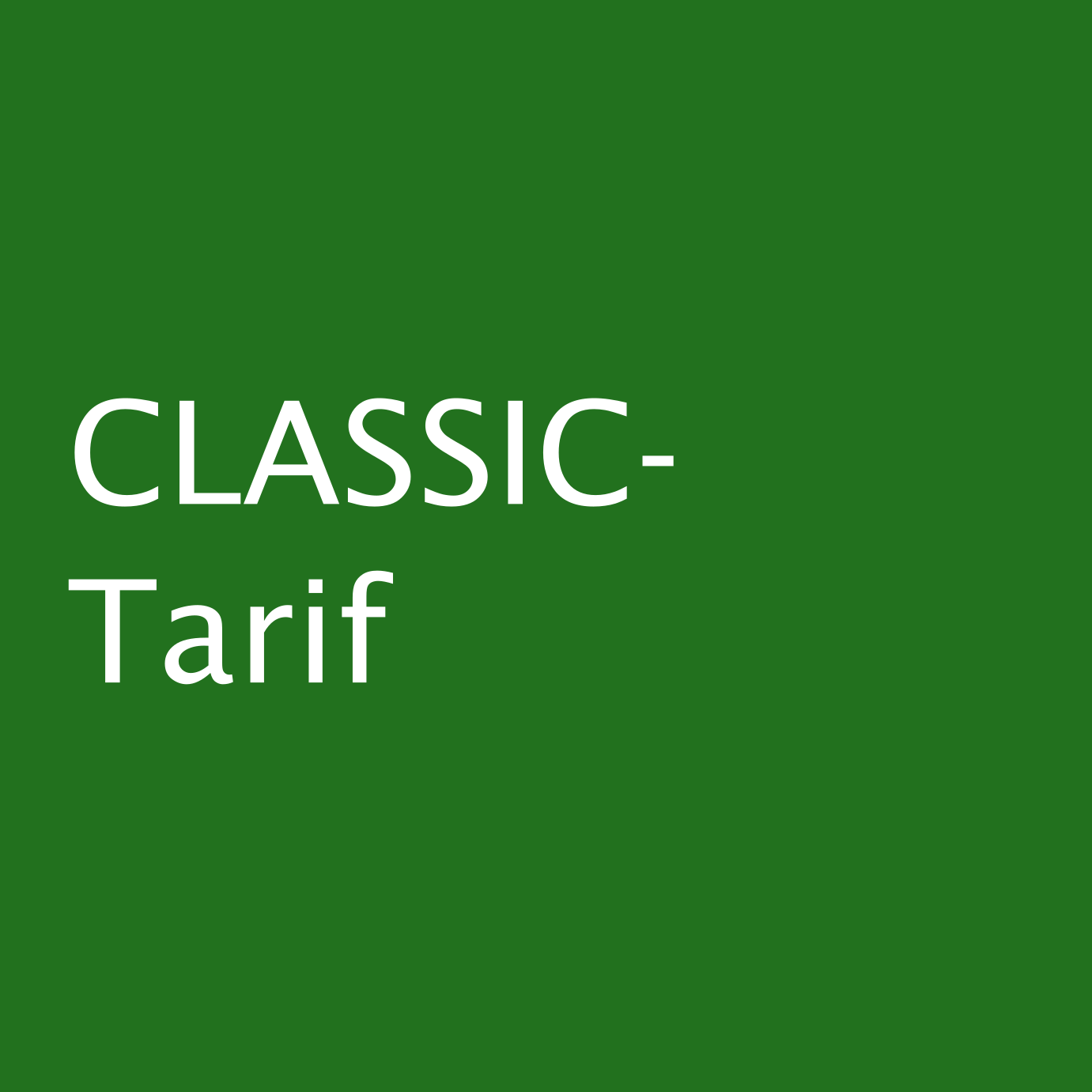 Classic-Tarif