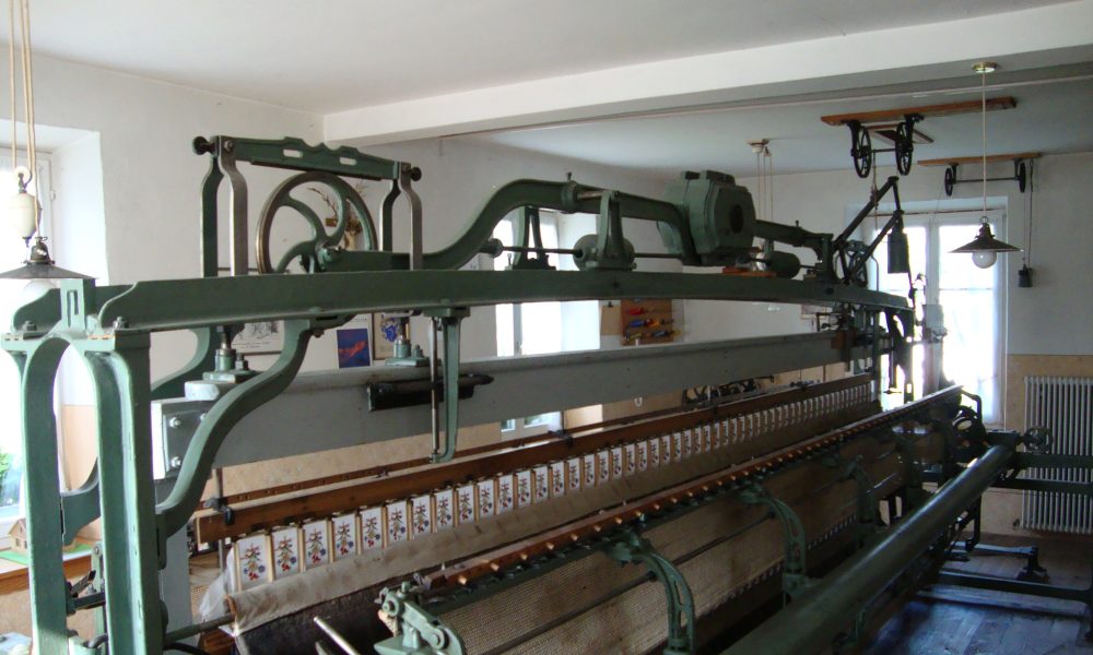 Heinrich Kräutlers Stickmaschine 2010, 2014 wurde sie abgebaut