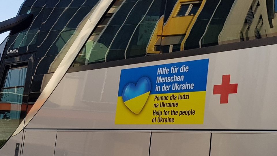 Reisebus Hilfe für die Ukraine